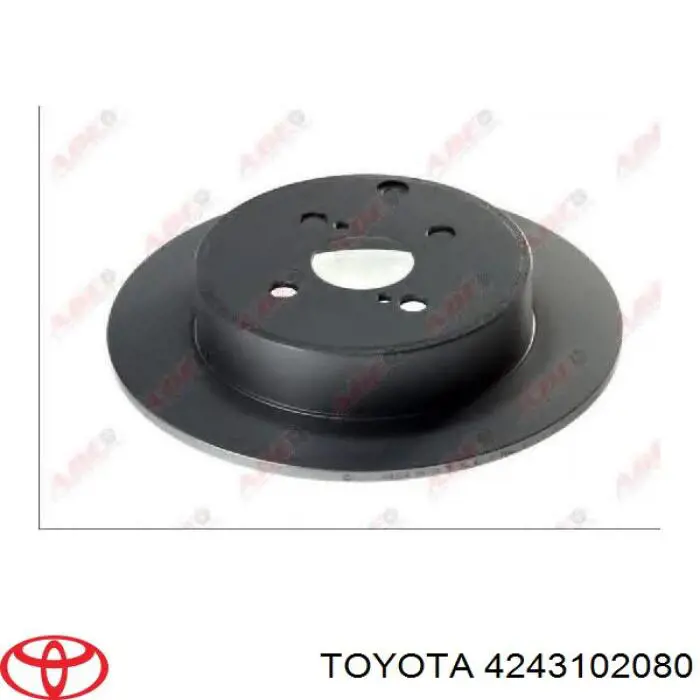Задний тормозной диск Toyota 4243102080 цена, от 30.12 USD