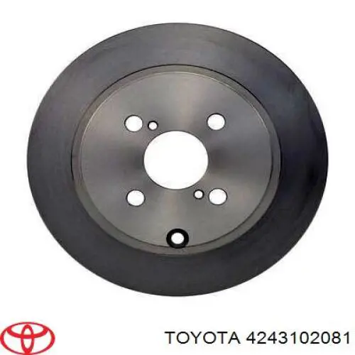 4243102081 Toyota диск тормозной задний