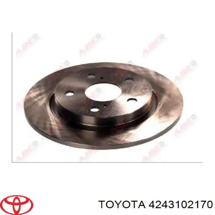 4243102170 Toyota disco do freio traseiro