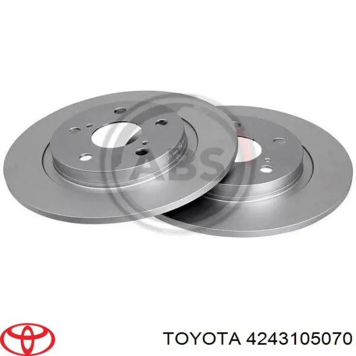 Тормозные диски 4243105070 Toyota