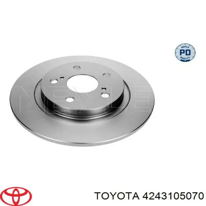 Задний тормозной диск Toyota 4243105070 цена, от 37.09 USD