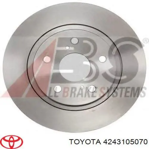 Купить 4243105070 Toyota Диск тормозной задний