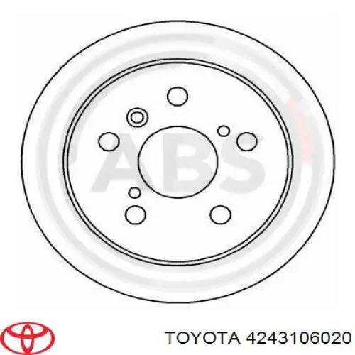 Тормозные диски 4243106020 Toyota