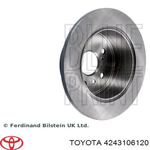 Тормозные диски 4243106120 Toyota