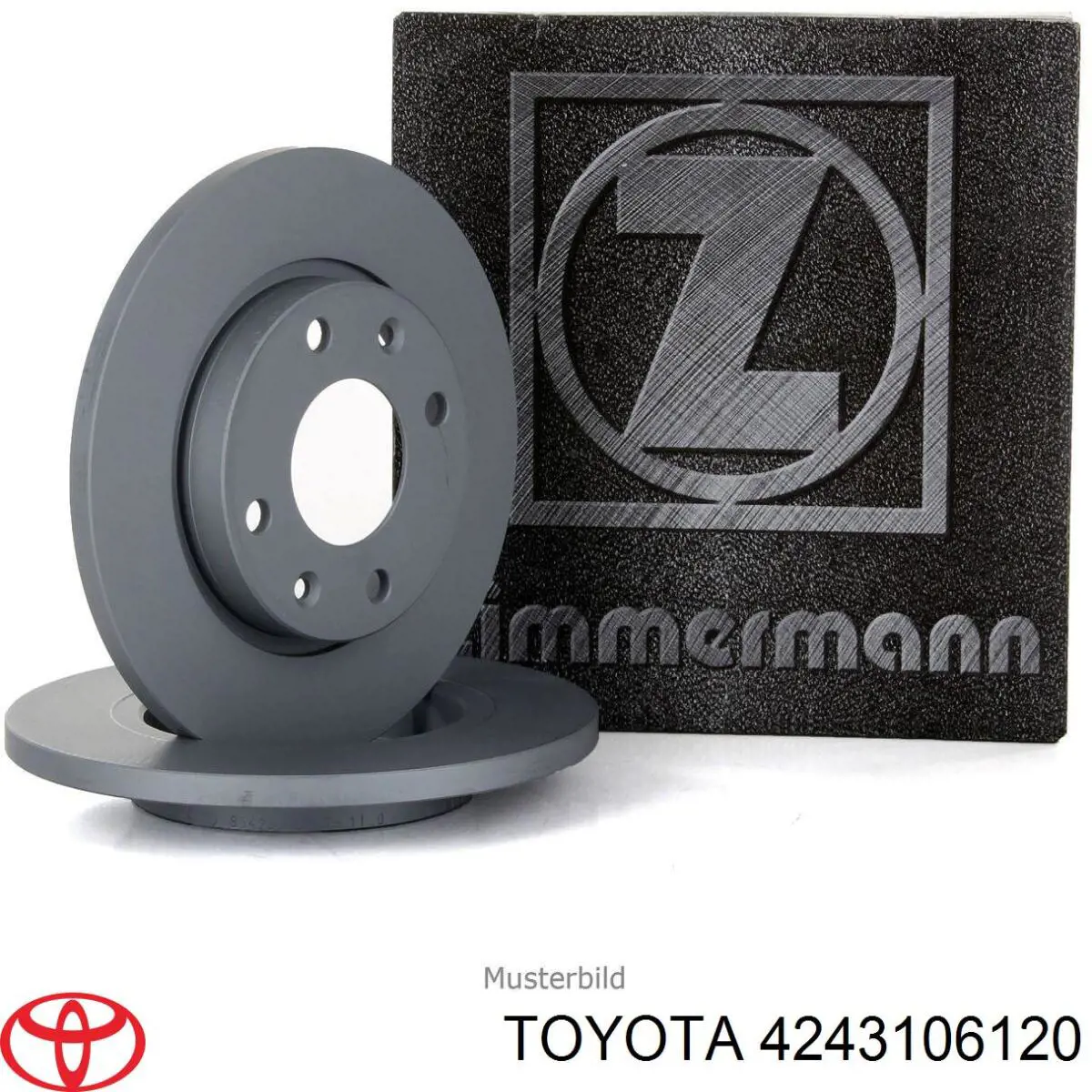 Купить 4243106120 Toyota Диск тормозной задний