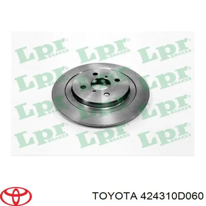 424310D060 Toyota диск тормозной задний
