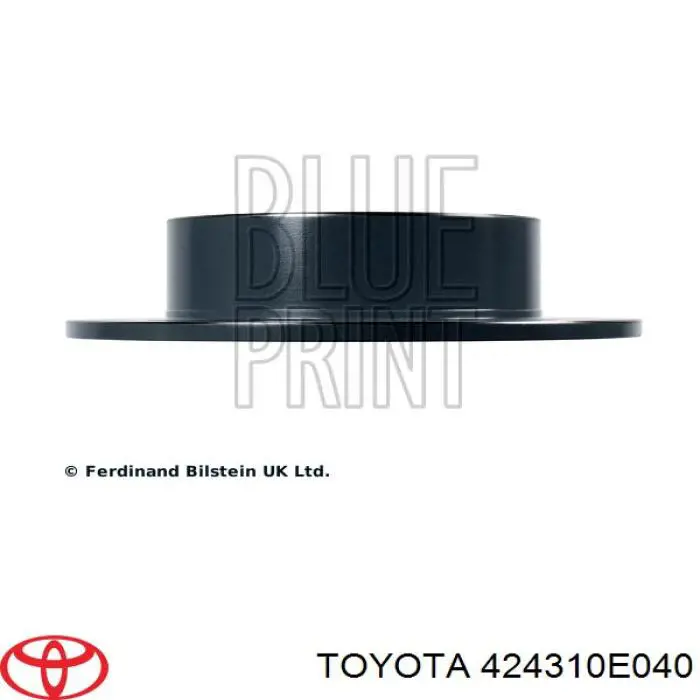 Тормозные диски 424310E040 Toyota