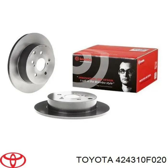 Купить 424310F020 Toyota Диск тормозной задний