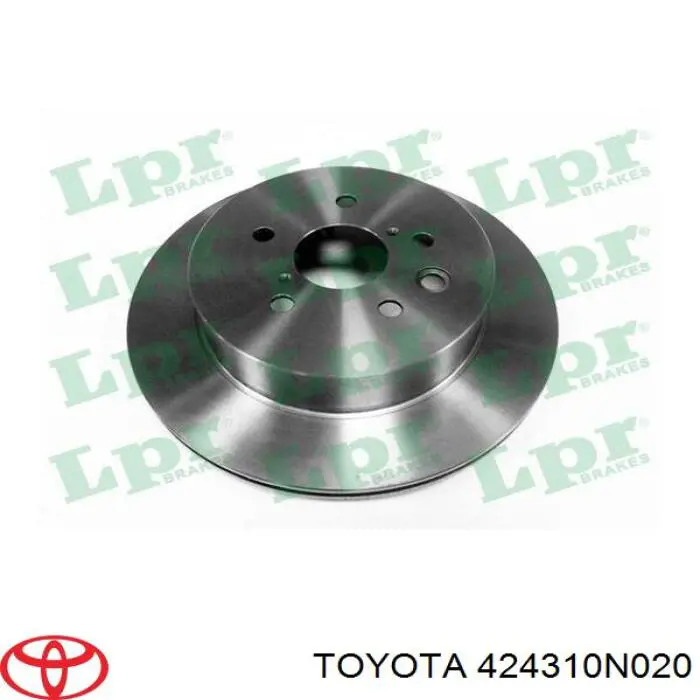 424310N020 Toyota диск тормозной задний