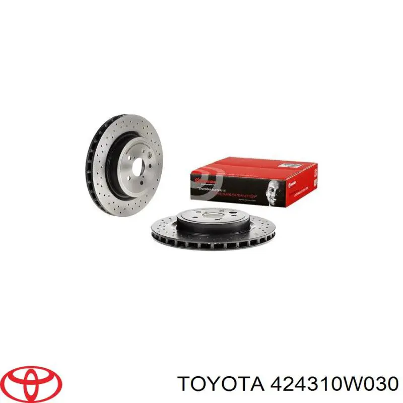 Купить 424310W030 Toyota Диск тормозной задний