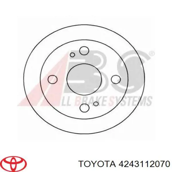 Тормозные диски 4243112070 Toyota