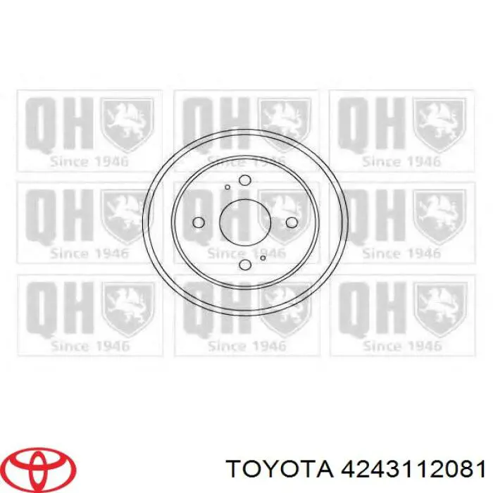 Тормозной барабан 4243112081 Toyota