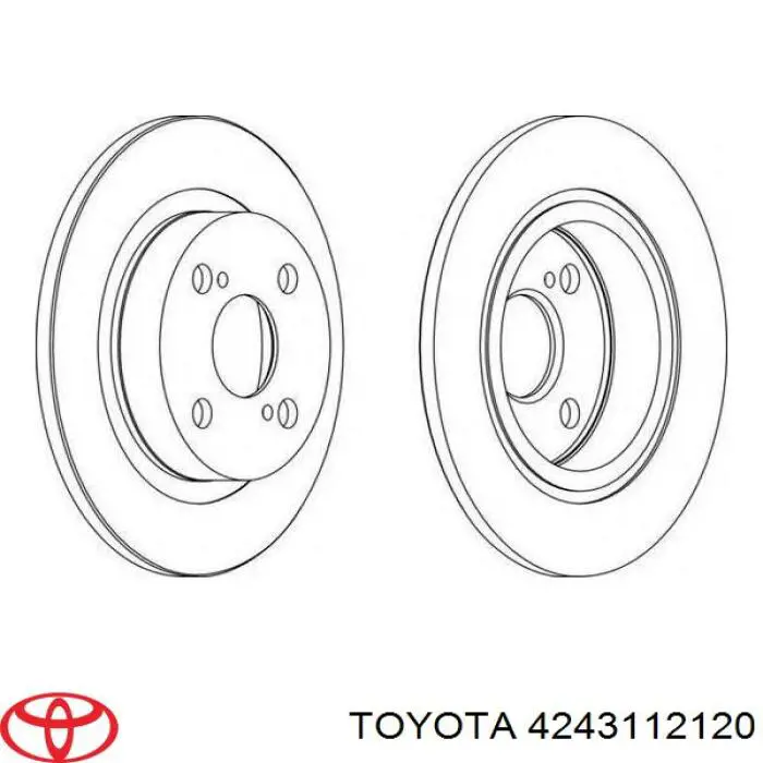 4243112120 Toyota Дисковый тормоз