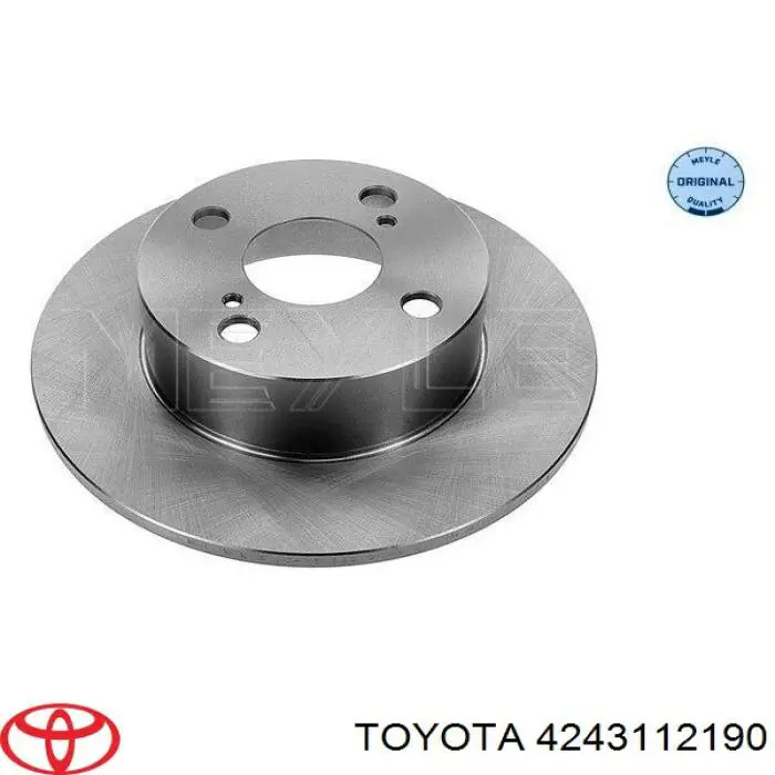 Disco de freno trasero 4243112190 Toyota