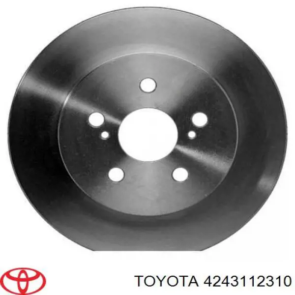 4243112310 Toyota disco do freio traseiro