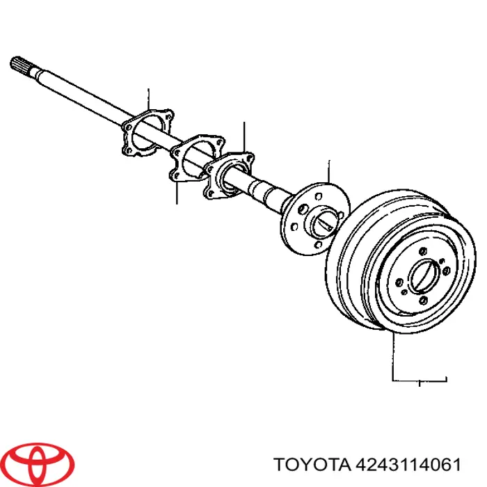 Тормозной барабан 4243114061 Toyota