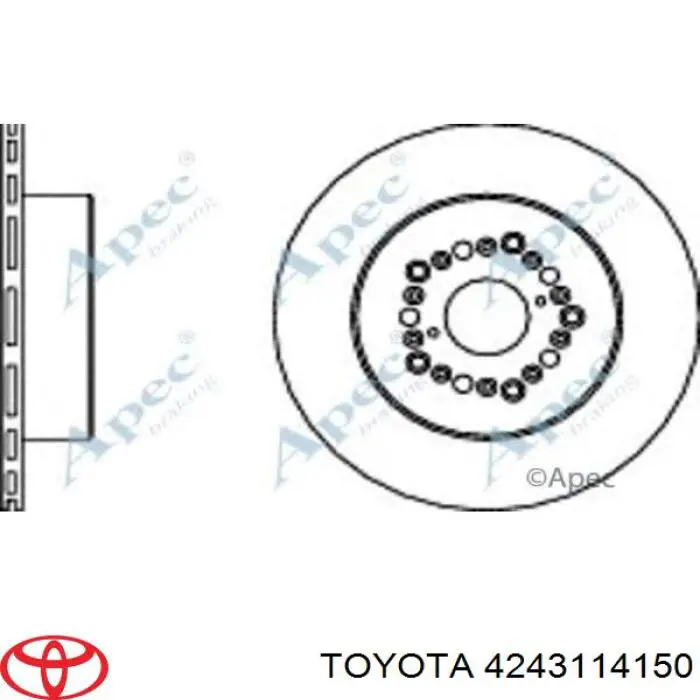 Тормозные диски 4243114150 Toyota