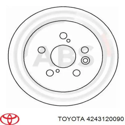 4243120090 Toyota диск тормозной задний