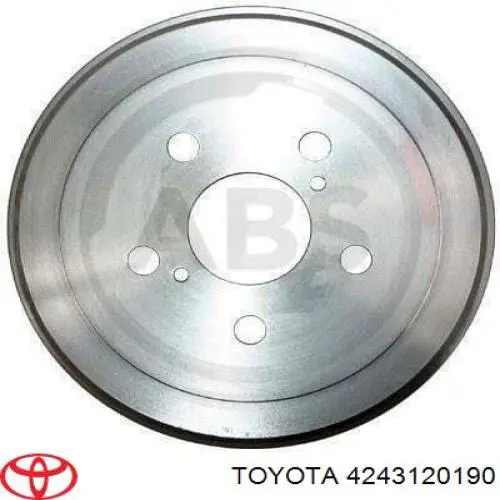 Freno de tambor trasero 4243120190 Toyota