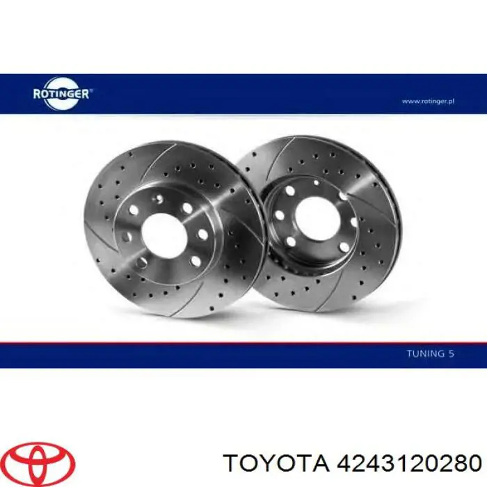Купить 4243120280 Toyota Диск тормозной задний