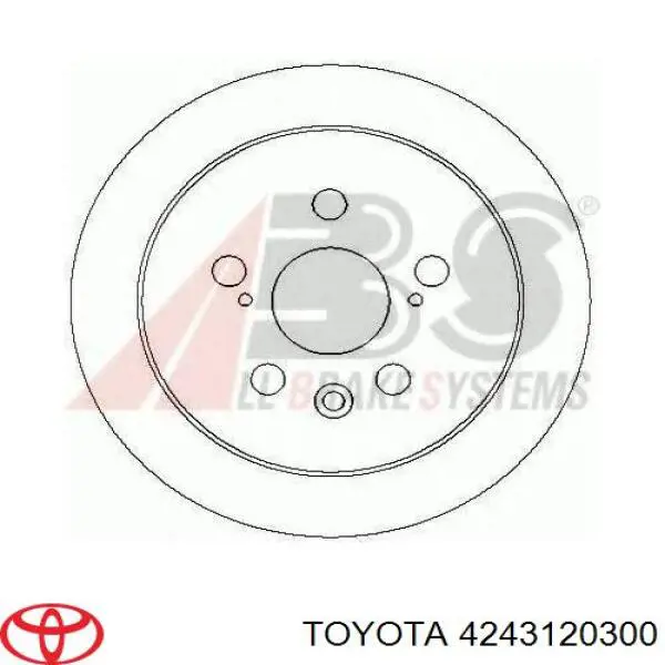 4243120300 Toyota диск тормозной задний