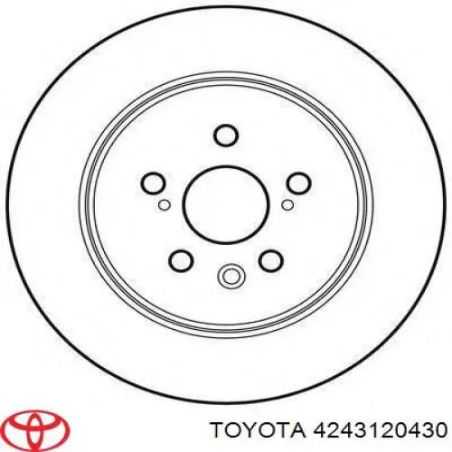 Задний дисковый тормоз Toyota 4243120430