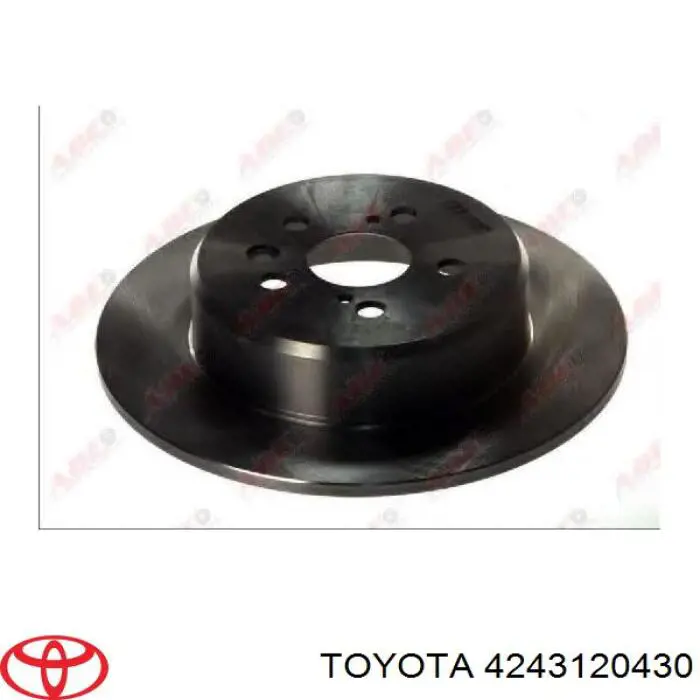 Купить 4243120430 Toyota Диск тормозной задний