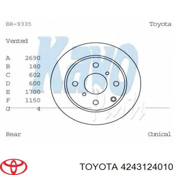  4243124010 Toyota