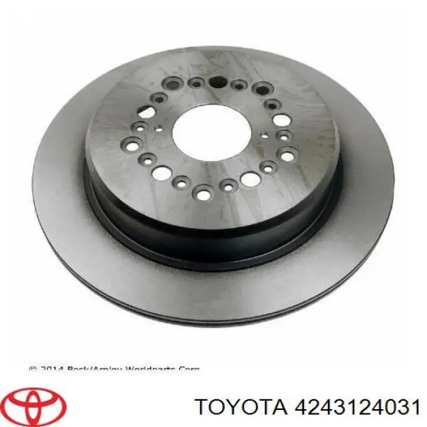 4243124031 Toyota диск тормозной задний