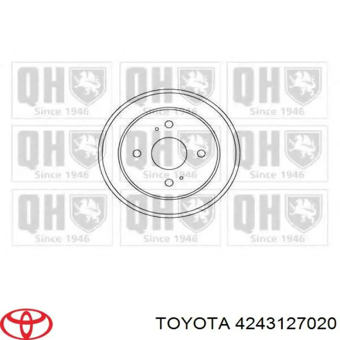 Тормозной барабан 4243127020 Toyota