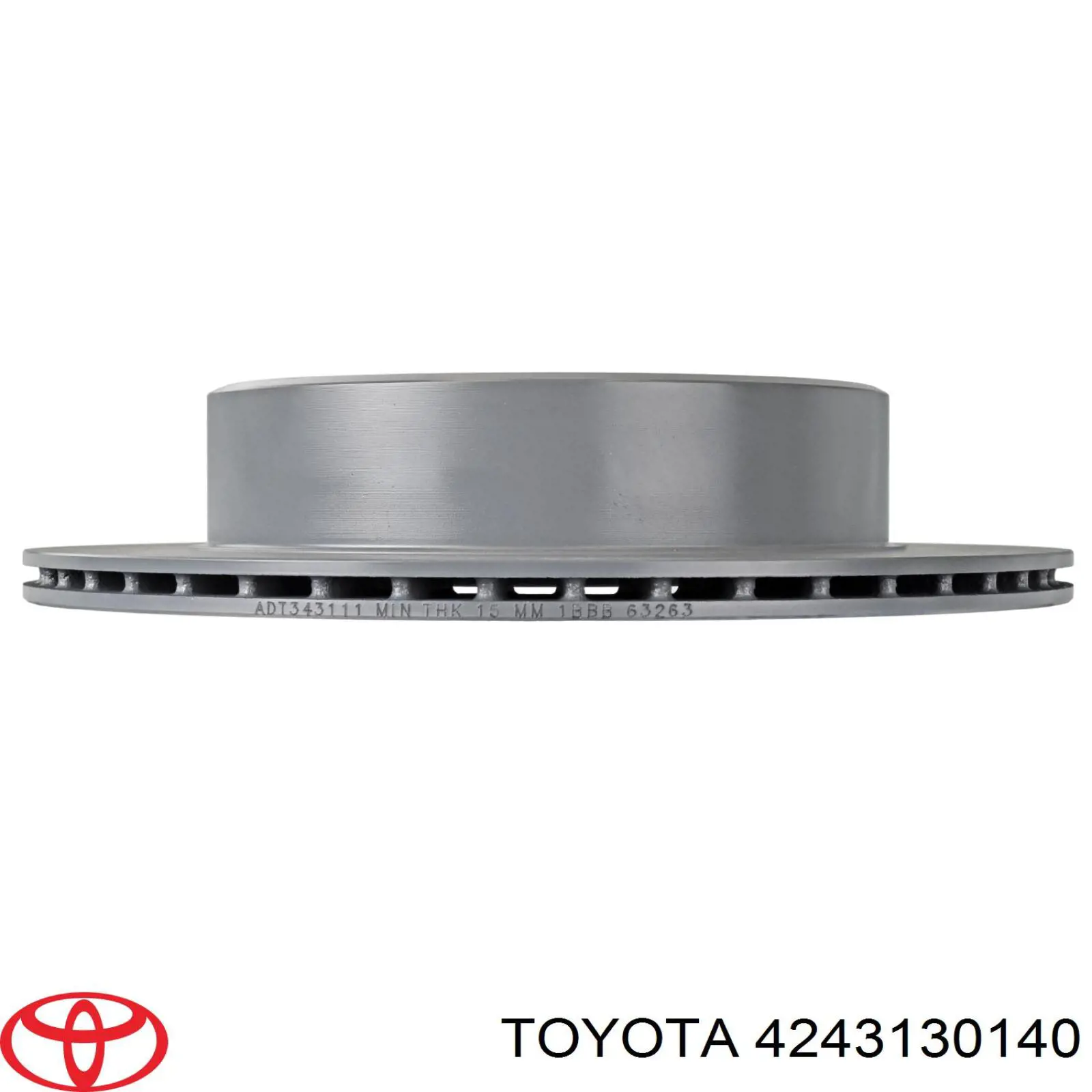 Задний тормозной диск Toyota 4243130140 цена, от 40.29 USD