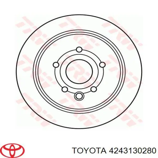 Задний тормозной диск Toyota 4243130280 цена, от 25.68 USD