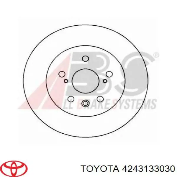 Задний тормозной диск Toyota 4243133030 цена, от 38.65 USD