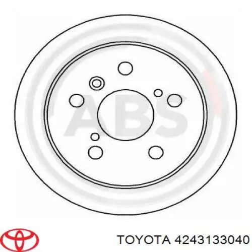 Тормозные диски 4243133040 Toyota