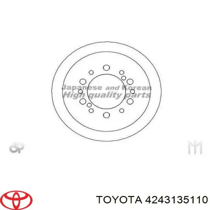 4243135110 Toyota барабан тормозной задний