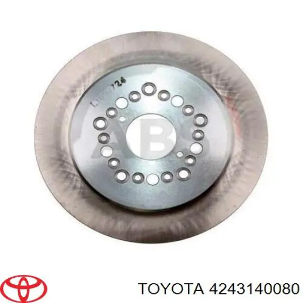 4243140080 Toyota диск тормозной задний