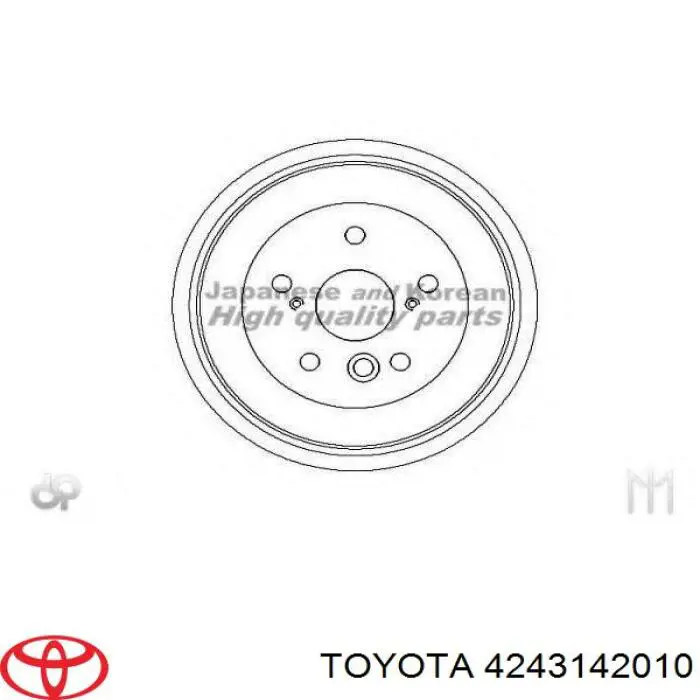 Барабан тормозной задний Toyota 4243142010 цена, от 26.70 USD