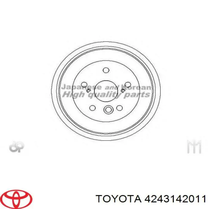 Барабан тормозной задний Toyota 4243142011 цена, от 26.70 USD