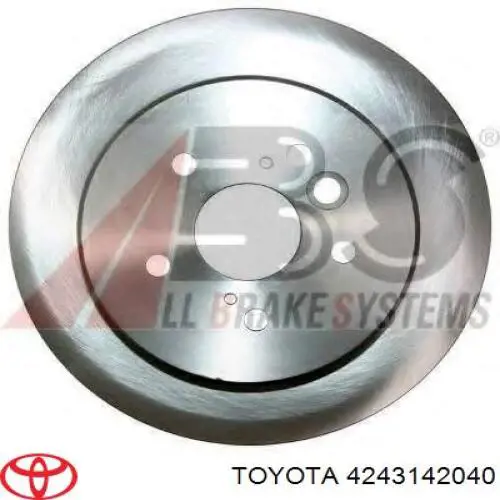Тормозные диски 4243142040 Toyota