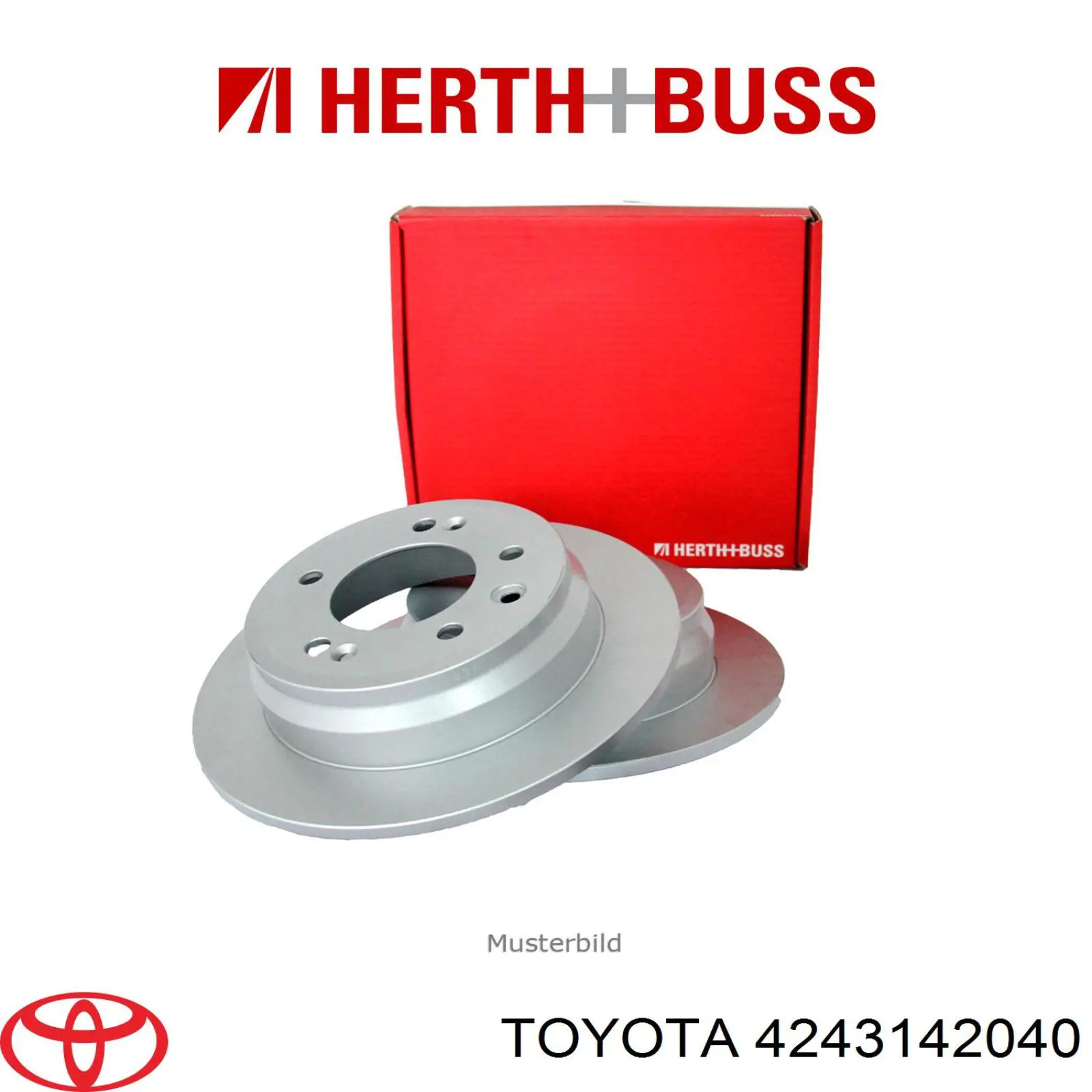 Тормозные диски 4243142040 Toyota