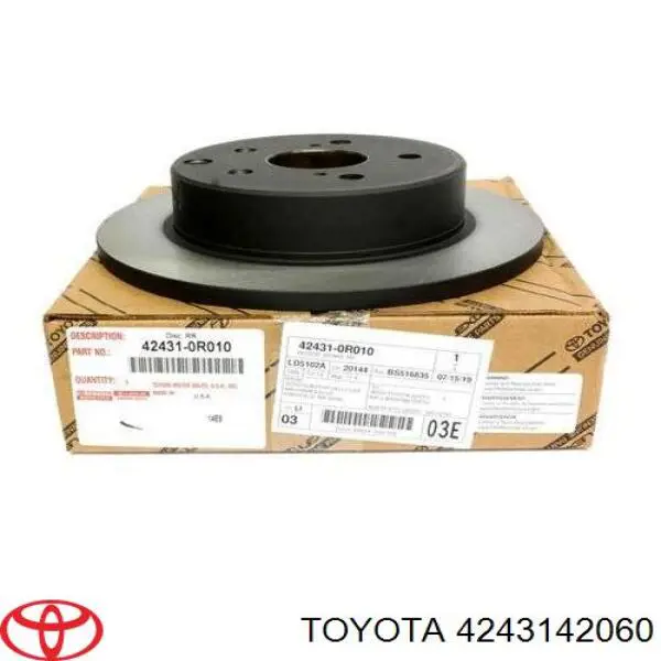 Задний тормозной диск Toyota 4243142060 цена, от 25.34 USD