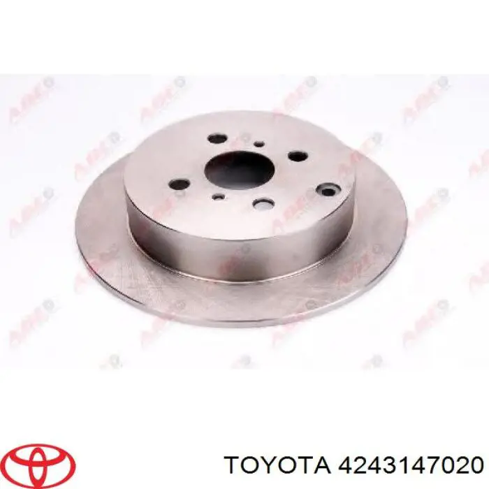 4243147020 Toyota диск тормозной задний