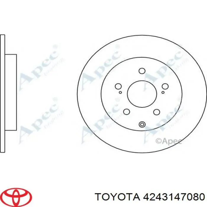 Задний тормозной диск Toyota 4243147080 цена, от 35.22 USD