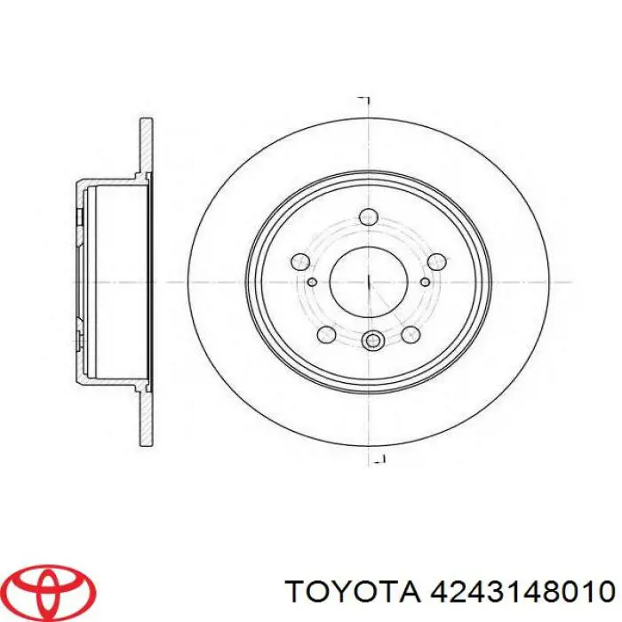4243148010 Toyota Дисковый тормоз