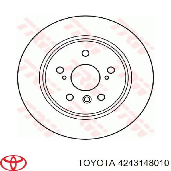 Тормозные диски 4243148010 Toyota