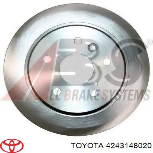 4243148020 Toyota диск тормозной задний