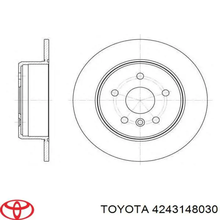 Тормозные диски 4243148030 Toyota