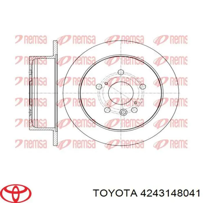 Тормозные диски 4243148041 Toyota