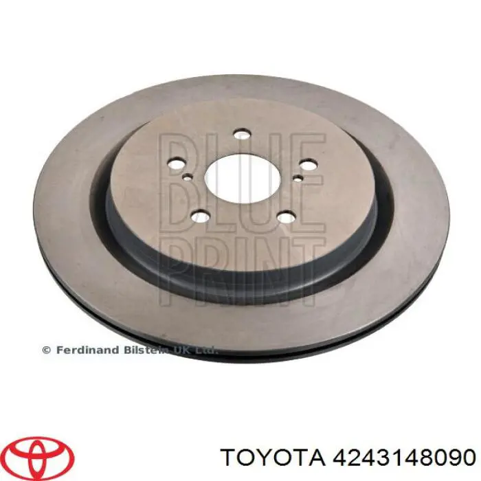 4243148090 Toyota диск тормозной задний