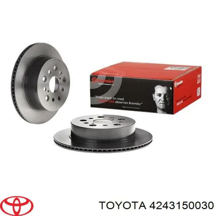 Задний дисковый тормоз Toyota 4243150030